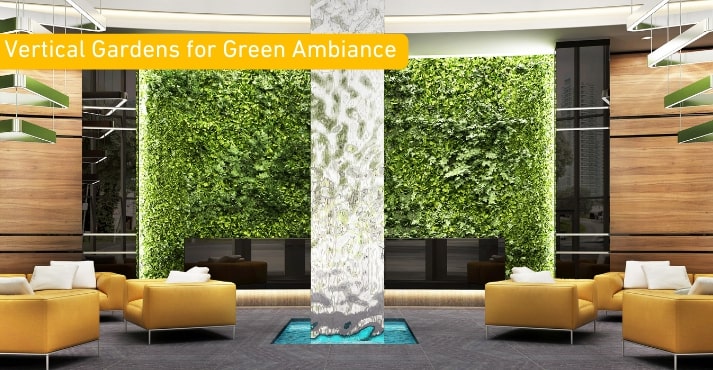 Vertical Gardens for Green Ambiance
