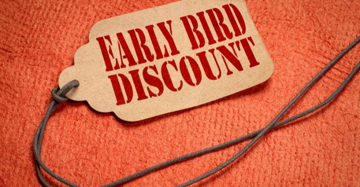 early bird discount in hotel