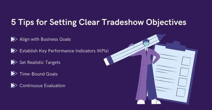 how to set clear trade show objectives