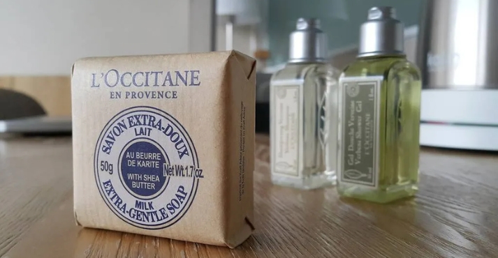 L'Occitane bathroom amenities at Four Seasons Hotel Singapore