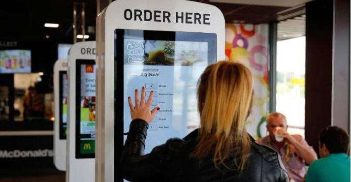 mcdonalds self order kiosk